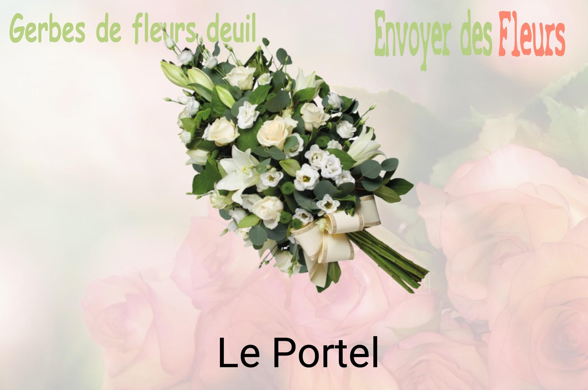 Gerbe de fleurs de deuil livrée à Le Portel
